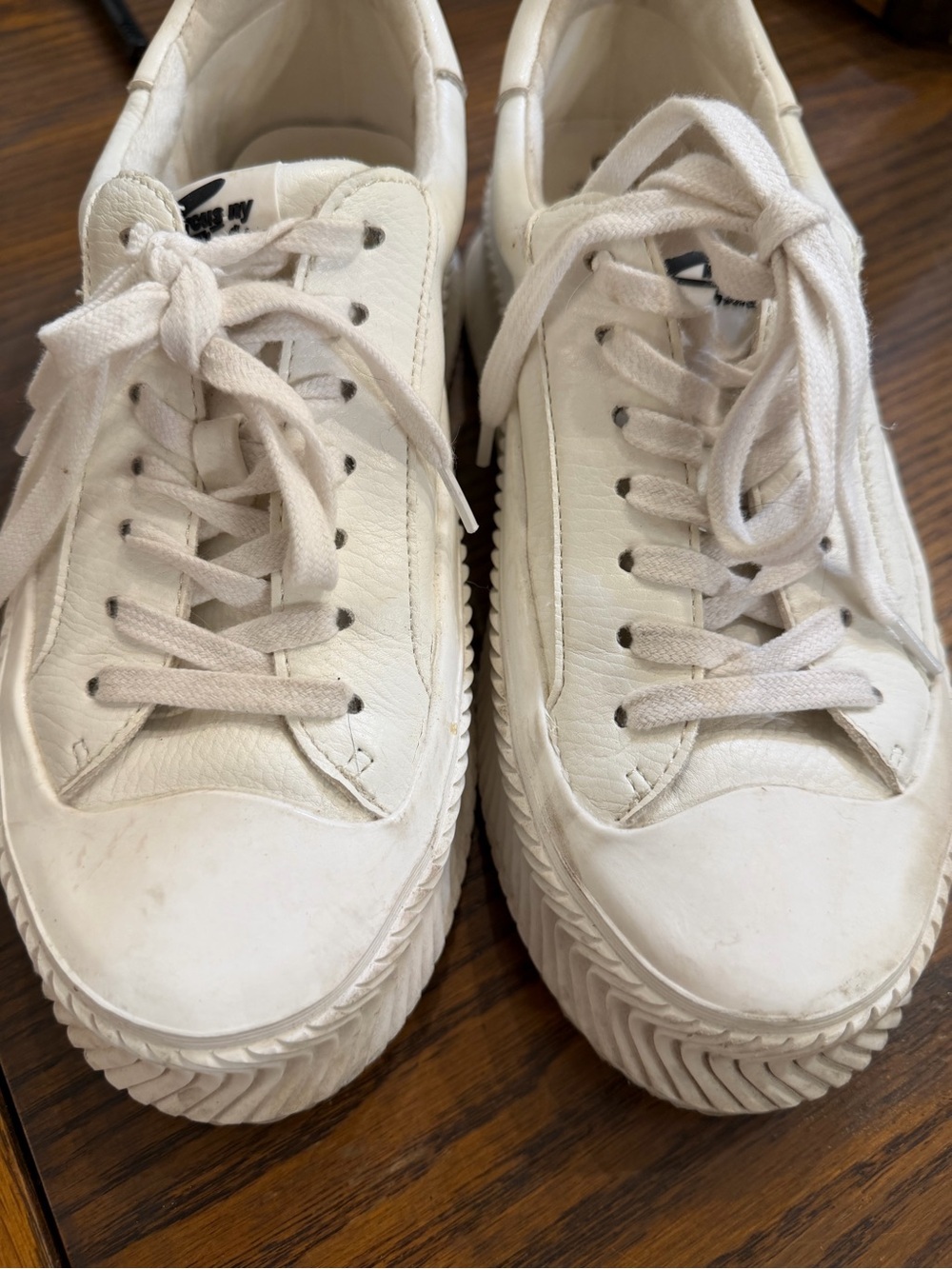 Circus NY by Sam Edelman Tatum White Platform Sneakers size 8